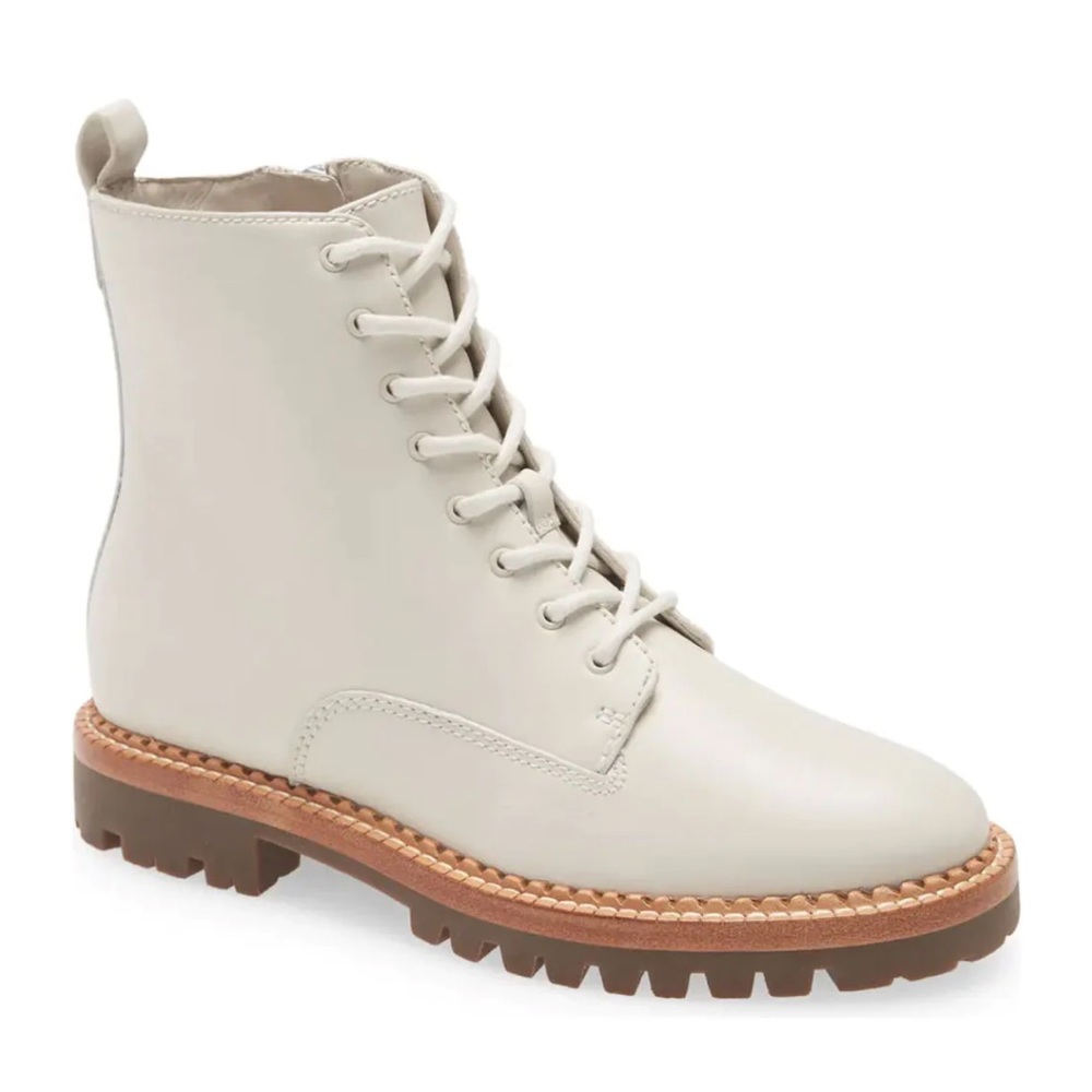 Vince Cabria Lug Water Repellent Lace Up Booties